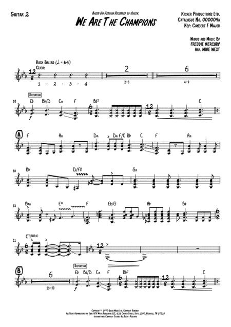 We Are The Champions Guitar 2 Page 2