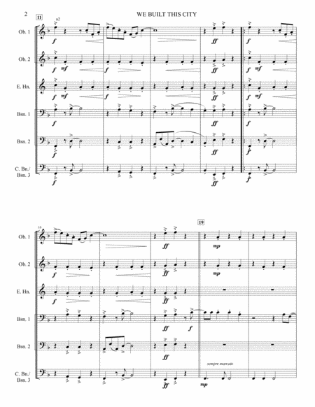 We Built This City Double Reed Ensemble Page 2