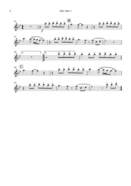 We Dont Need Another Hero Easy Play Big Band Instrumental Page 2