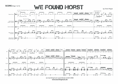 We Found Horst Street Cadence Page 2