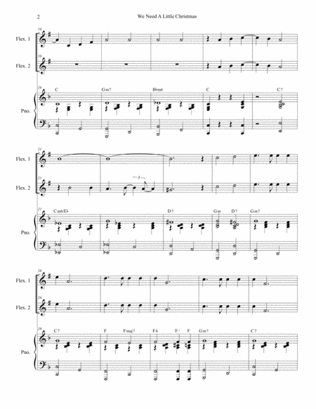 We Need A Little Christmas For Flexible Treble Instrumentation Page 2