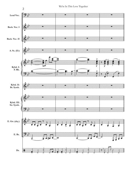 We Re In This Love Together Al Jarreau Full Score Set Of Parts Page 2