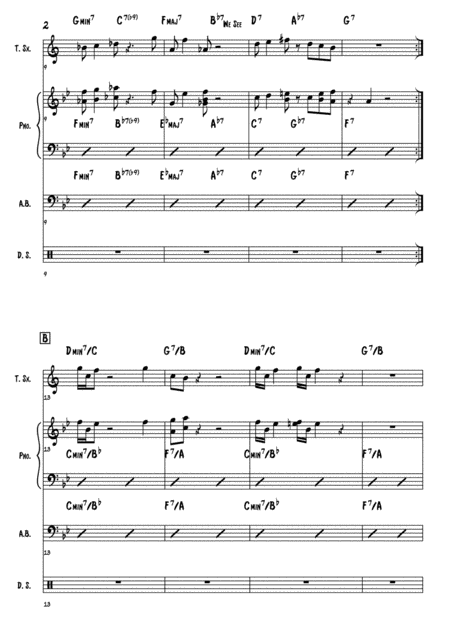 We Seet Monk Score And Individual Parts Tenor Sax Piano Bass Page 2