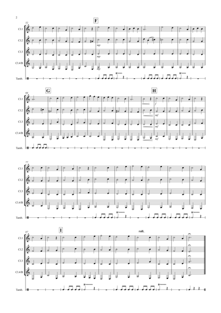 We Three Kings For Clarinet Quartet Page 2