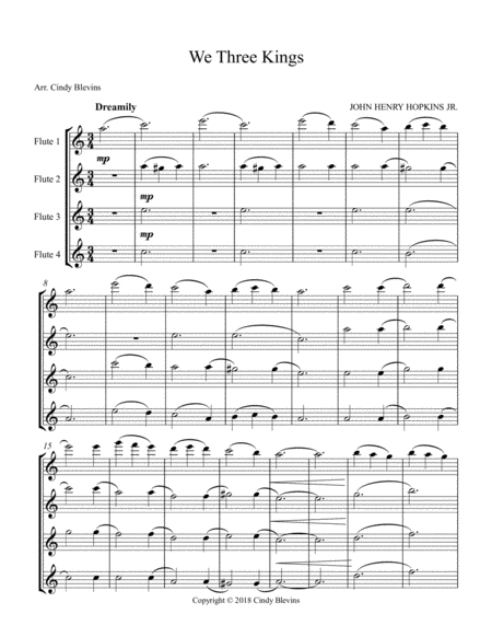 We Three Kings For Flute Quartet Page 2