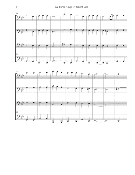 We Three Kings Of Orient Are Bassoon Quartet Page 2