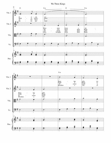 We Three Kings Strings And Piano With Parts Page 2