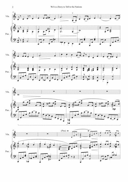 We Ve A Story To Tell To The Nations Violin And Piano Page 2