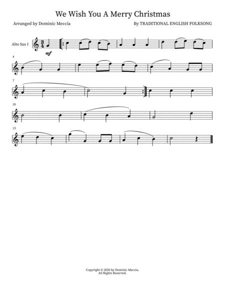 We Wish You A Merry Christmas Alto Sax Trio Page 2