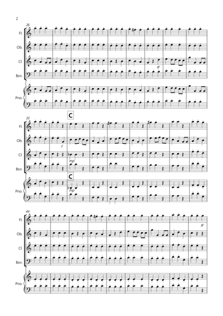 We Wish You A Merry Christmas For Wind Quartet Page 2