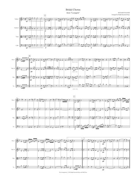 Wedding Classics For String Quartet Page 2