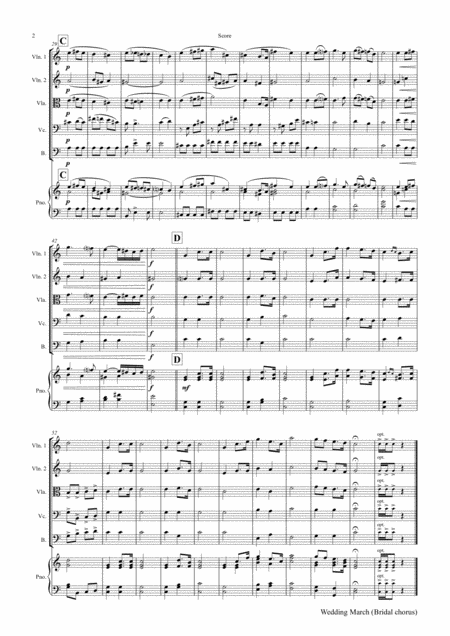 Wedding March Bridal Chorus Lohengrin String Orchestra Page 2