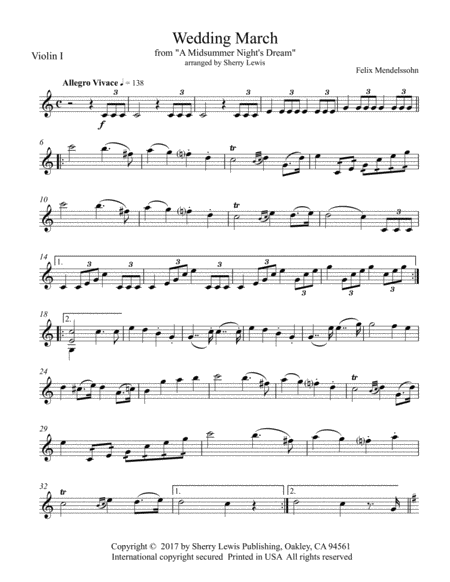 Wedding March String Quartet For String Quartet Page 2