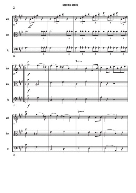 Wedding March String Trio Page 2