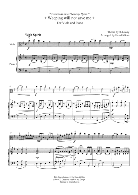 Weeping Will Not Save Me For Viola And Piano Page 2