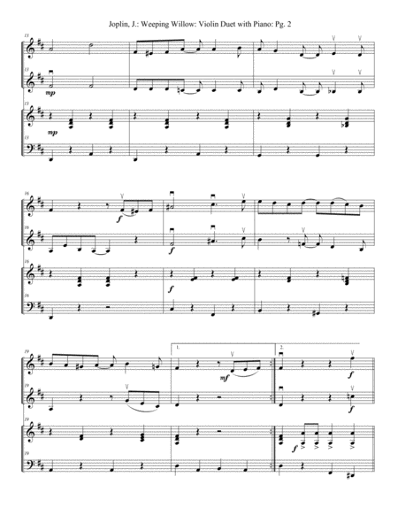 Weeping Willow String Duet Page 2