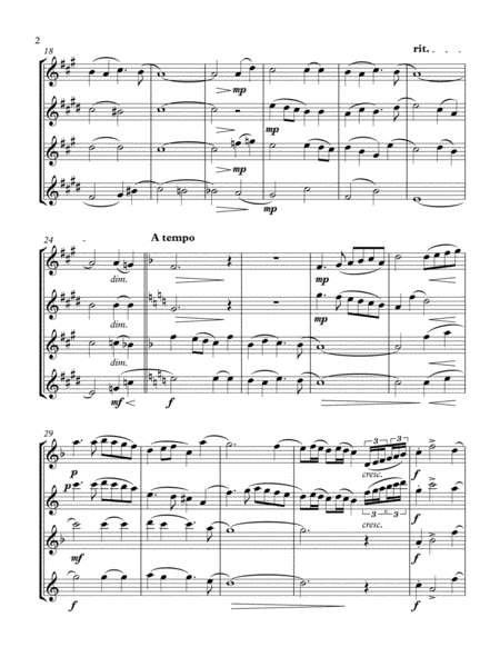 Were You There Saxophone Quartet Page 2