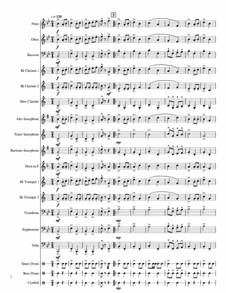 Westward Procession A March For Concert Band Page 2