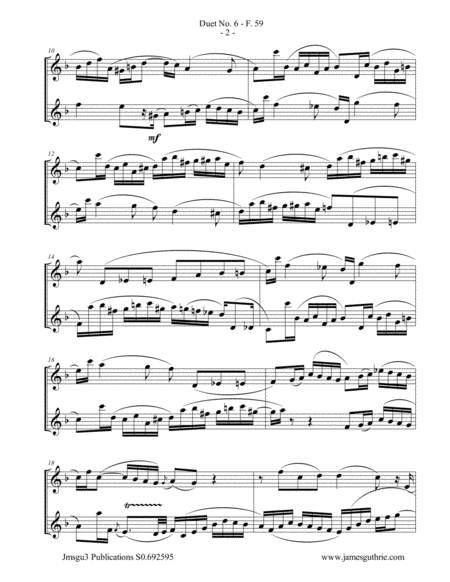 Wf Bach Duet No 6 For Bass Clarinet Duo Page 2