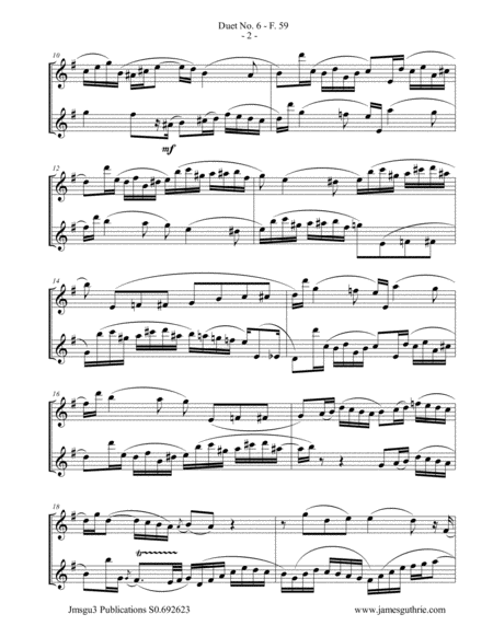 Wf Bach Duet No 6 For Soprano Sax Duo Page 2
