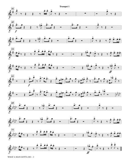 What A Man Gotta Do Arr Mark Brymer Bb Trumpet 1 Page 2