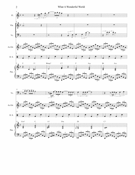 What A Wonderful World Duet For Violin And Cello Page 2