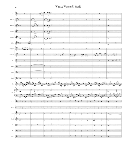 What A Wonderful World Orchestra Score Page 2