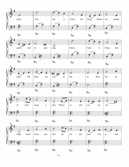 What Child Is This Easy Piano Page 2