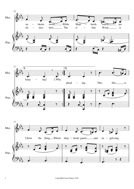 What Child Is This For Mezzosoprano Solo And Piano C Minor Page 2