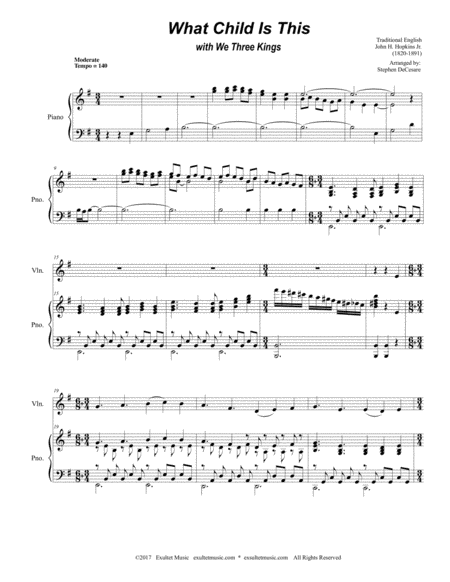 What Child Is This With We Three Kings Duet For Violin And Cello Page 2