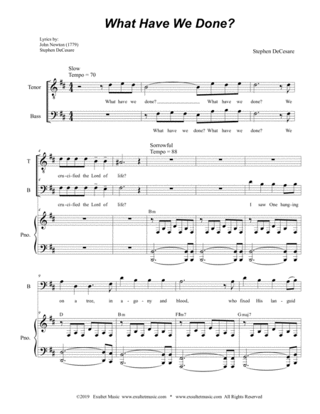 What Have We Done Duet For Tenor And Bass Solo Page 2