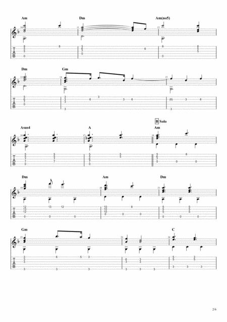 What The World Needs Now Burt Bacharach For Solo Fingerstyle Guitar Page 2