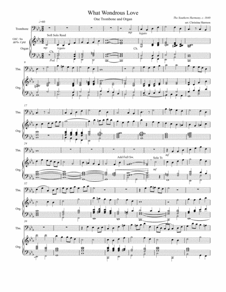 What Wondrous Love Is This Trombone And Organ Page 2