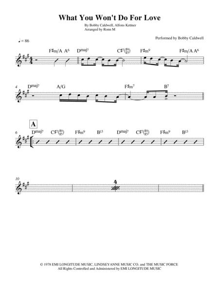 What You Wont Do For Love Performed By Bobby Caldwell Page 2