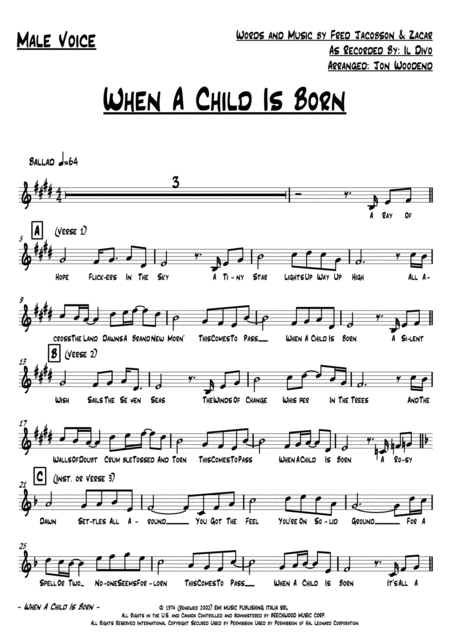 When A Child Is Born 10 Piece Chart Page 2