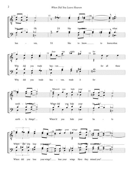 When Did You Leave Heaven Male Barbershop Arr Robert Rund Page 2