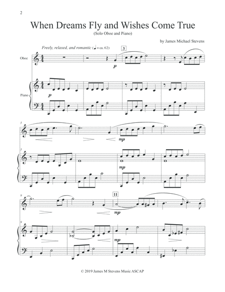When Dreams Fly And Wishes Come True Oboe Piano Page 2