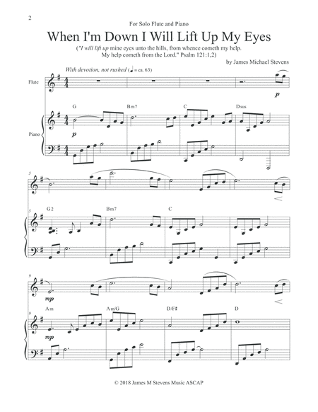 When I M Down I Will Lift Up My Eyes Flute Piano Page 2