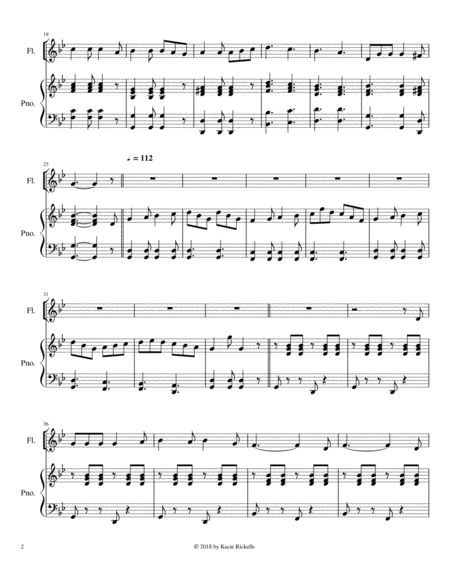 When Johnny Comes Marching Home Flute Solo Page 2