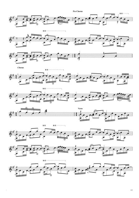 When The Children Cry Solo Guitar Score Page 2