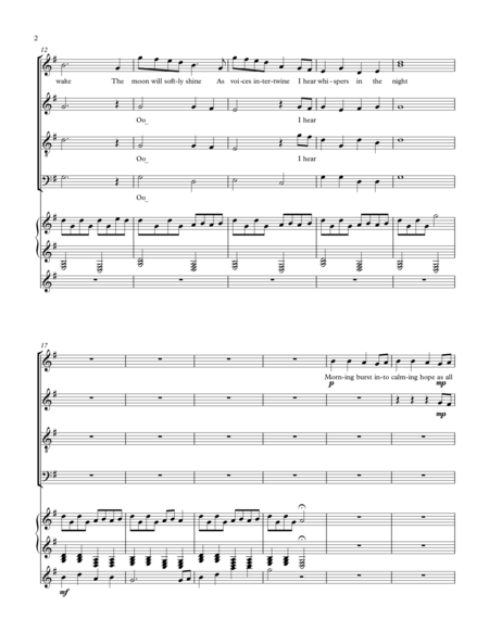 Whispers In The Night Satb Choir Page 2