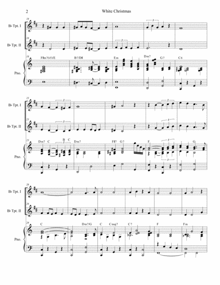 White Christmas Duet For Bb Trumpet Page 2