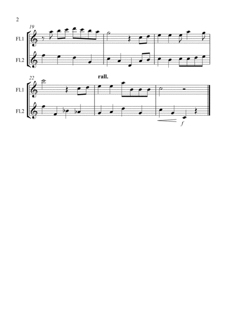 White Christmas For Flute Duet Page 2