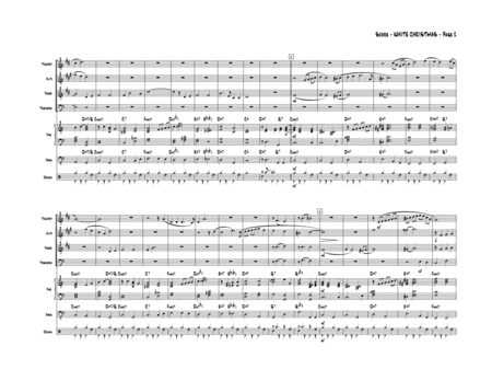 White Christmas Jazz Combo With Trumpet Alto Sax Tenor Sax Trombone Page 2