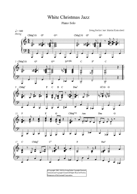 White Christmas Jazz Page 2