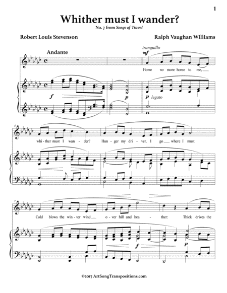 Whither Must I Wander E Flat Minor Page 2