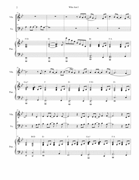 Who Am I Duet For Violin And Cello Page 2