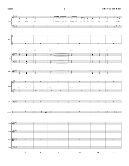 Who You Say I Am Arr Ed Hogan Full Score Page 2