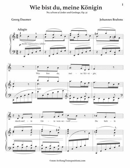 Wie Bist Du Meine Knigin Op 32 No 9 Transposed To C Major Page 2