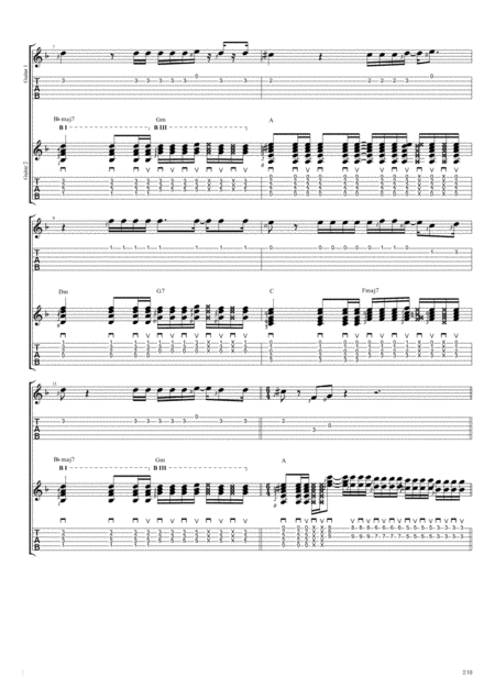 Wild World Duet Guitar Tablature Page 2